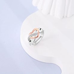 bague avec cœur infini