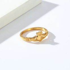 bague avec cœur irlandaise