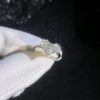 bague avec cœur or blanc