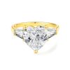 bague avec cœur or jaune