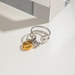 bague breloque cœur