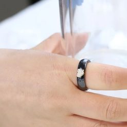 bague céramique cœur