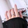 bague cœur or rose brillant