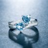 bague double coeur