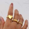 bague gros cœur de marque