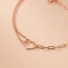 bracelet avec cœur en argent pour femme