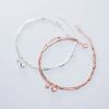 bracelet avec cœur or rose