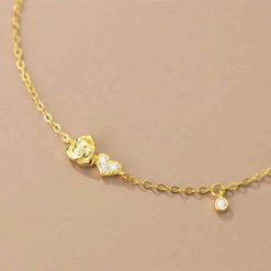 bracelet avec cœur strass