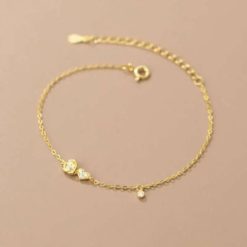 bracelet cœur strass
