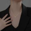 collier avec cœur brillant