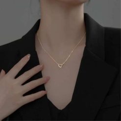 collier avec cœur brillant