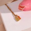 collier avec cœur cadenas