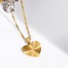 collier avec cœur doré