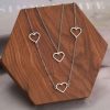 collier avec cœur multirang