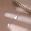 collier avec double cœur