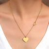 collier avec grand cœur