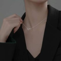 collier cœur brillant