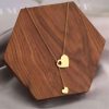 collier cœur en double