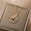 collier cœur entrelacé