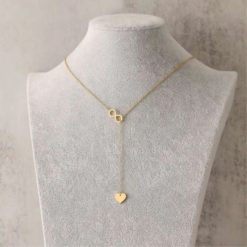 collier cœur infini