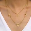 collier cœur multirang de marque