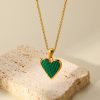 collier cœur nacre