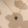 collier cœur nacre de marque