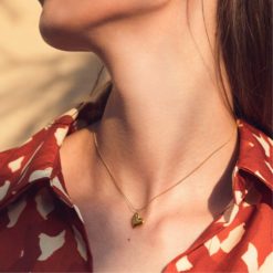 collier cœur plaqué or
