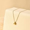 collier cœur plaqué or de marque