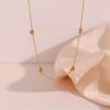 collier fin avec petit cœur