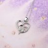 Collier avec 2 cœurs