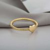 bague avec cœur fine