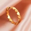bague cœur ajustable de marque
