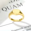 bague cœur doré de marque