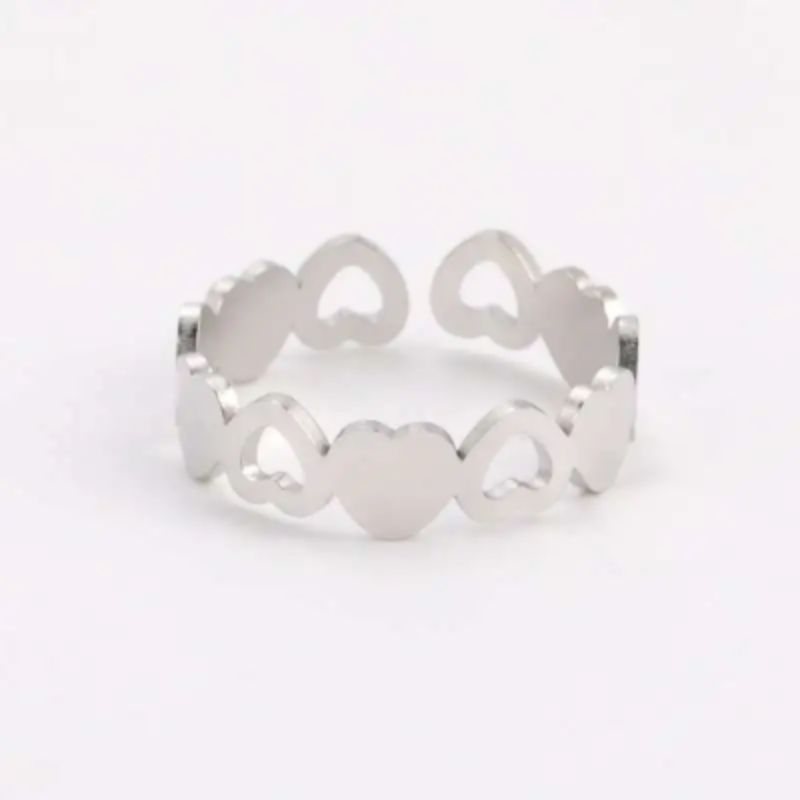 bague cœur minimaliste de marque