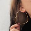 boucles d’oreilles anneau cœur