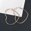 boucles d’oreilles anneau cœur de marque