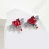 boucles d'oreilles avec cœur ange