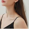 boucles d'oreilles avec cœur pendantes