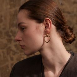 boucles d’oreilles avec gros cœur