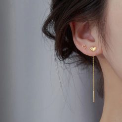 boucles d’oreilles avec petit cœur