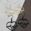 boucles d’oreilles battement de cœur