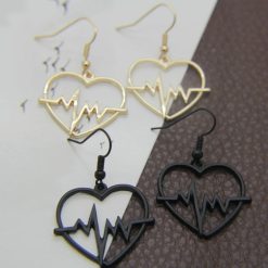 boucles d’oreilles battement de cœur