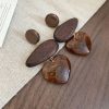 boucles d’oreilles cœur bois