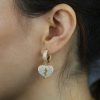 boucles d’oreilles cœur brisé