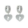 boucles d’oreilles cœur brisé de marque