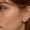 boucles d'oreilles cœur diable