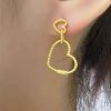 boucles d’oreilles cœur en or pour enfant