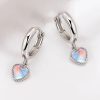 boucles d'oreilles cœur en pierre