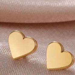 boucles d'oreilles cœur enfant